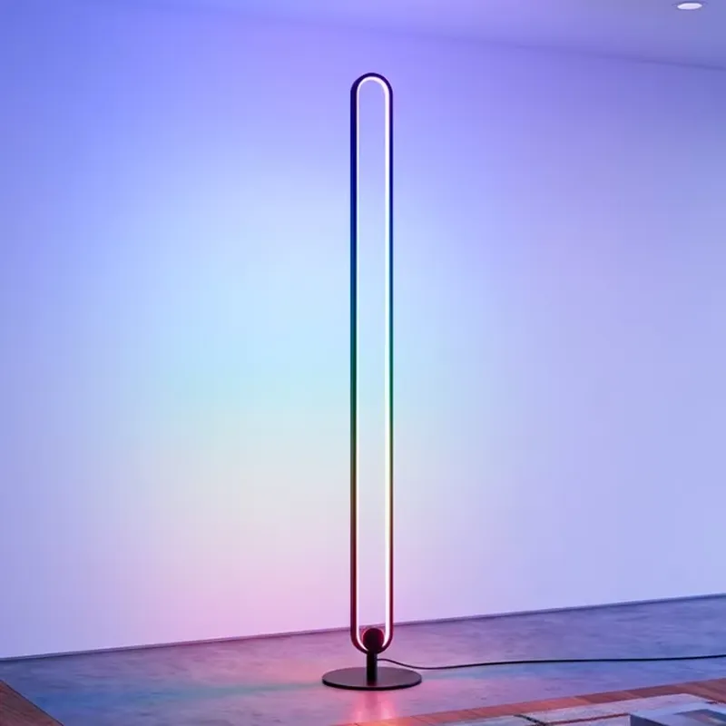 Interior Design Exhibition - 모던 북유럽 LED 플로어 램프 심플