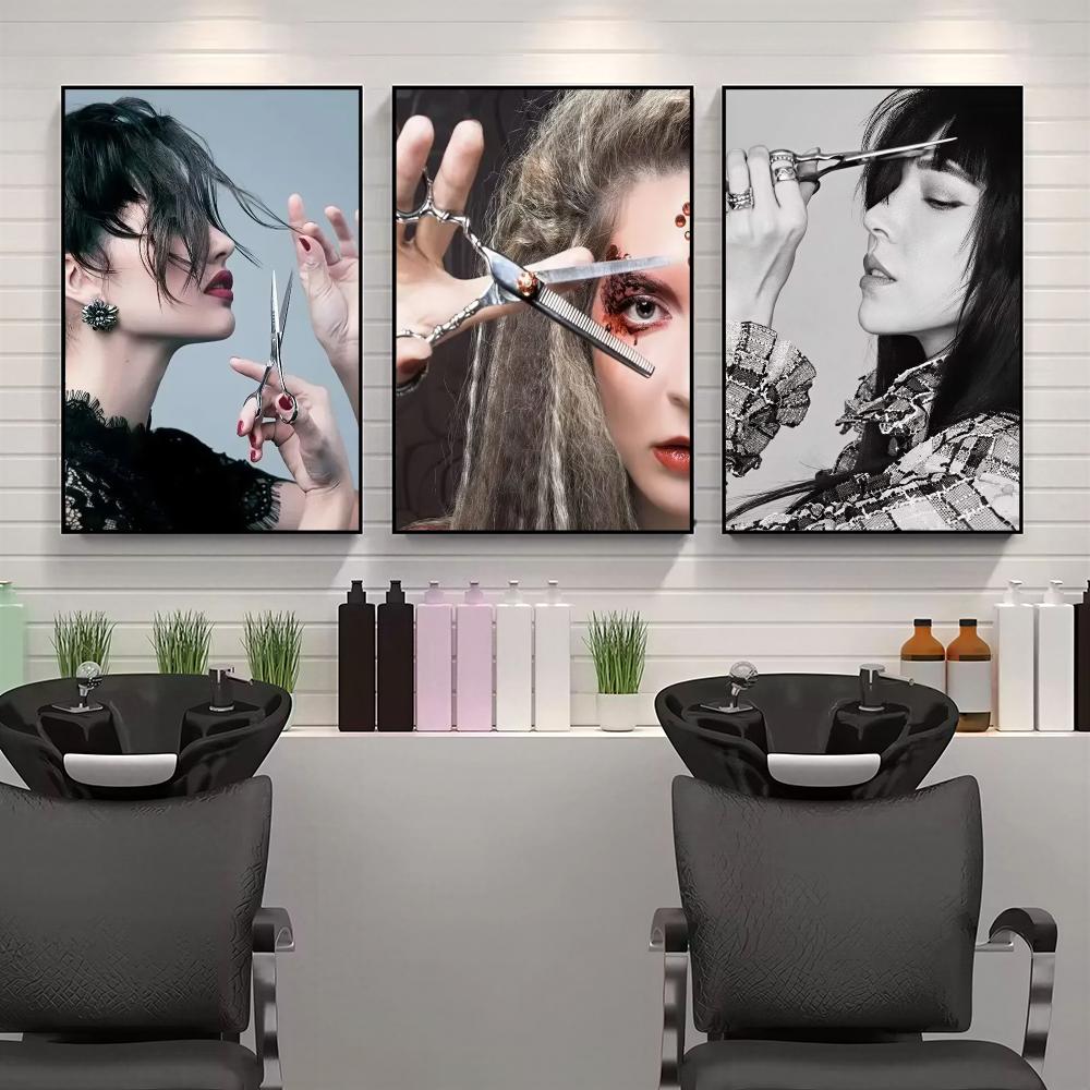 Interior Design Hd - 현대적인 헤어 살롱 HD 벽 예술