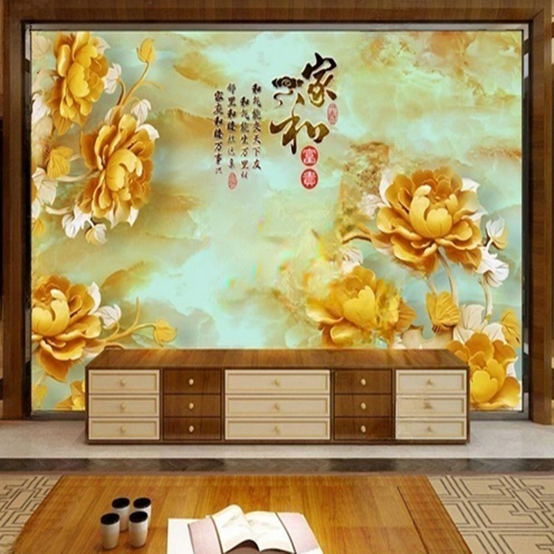 새로운 중국 스타일 사용자 정의 벽화 벽지 꽃 디자인  - Interior Design With Wallpaper 리뷰 및 가격