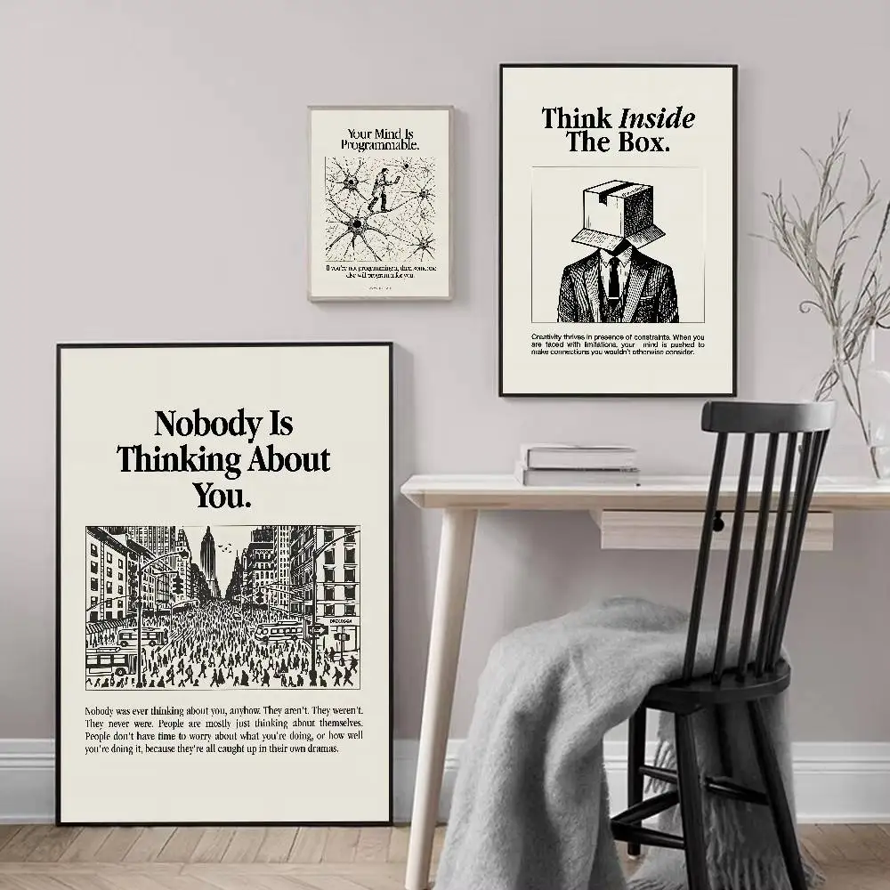 영감을 주는 격려 문구 캔버스 프린트 포스터 모던 미니 - Interior Design Studio 리뷰 및 가격