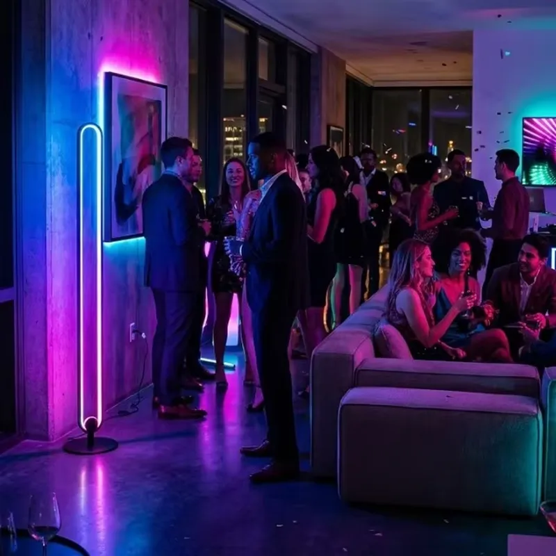 모던 북유럽 LED 플로어 램프 심플 디자인 수직 스탠 - Interior Design Exhibition 리뷰 및 가격