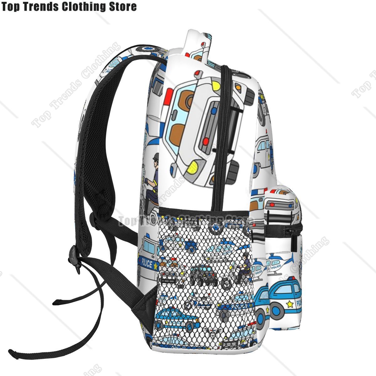 경찰 자동차 디자인 배낭 소년 소녀 Bookbag 학생 - Interior Design Concept 리뷰 및 가격