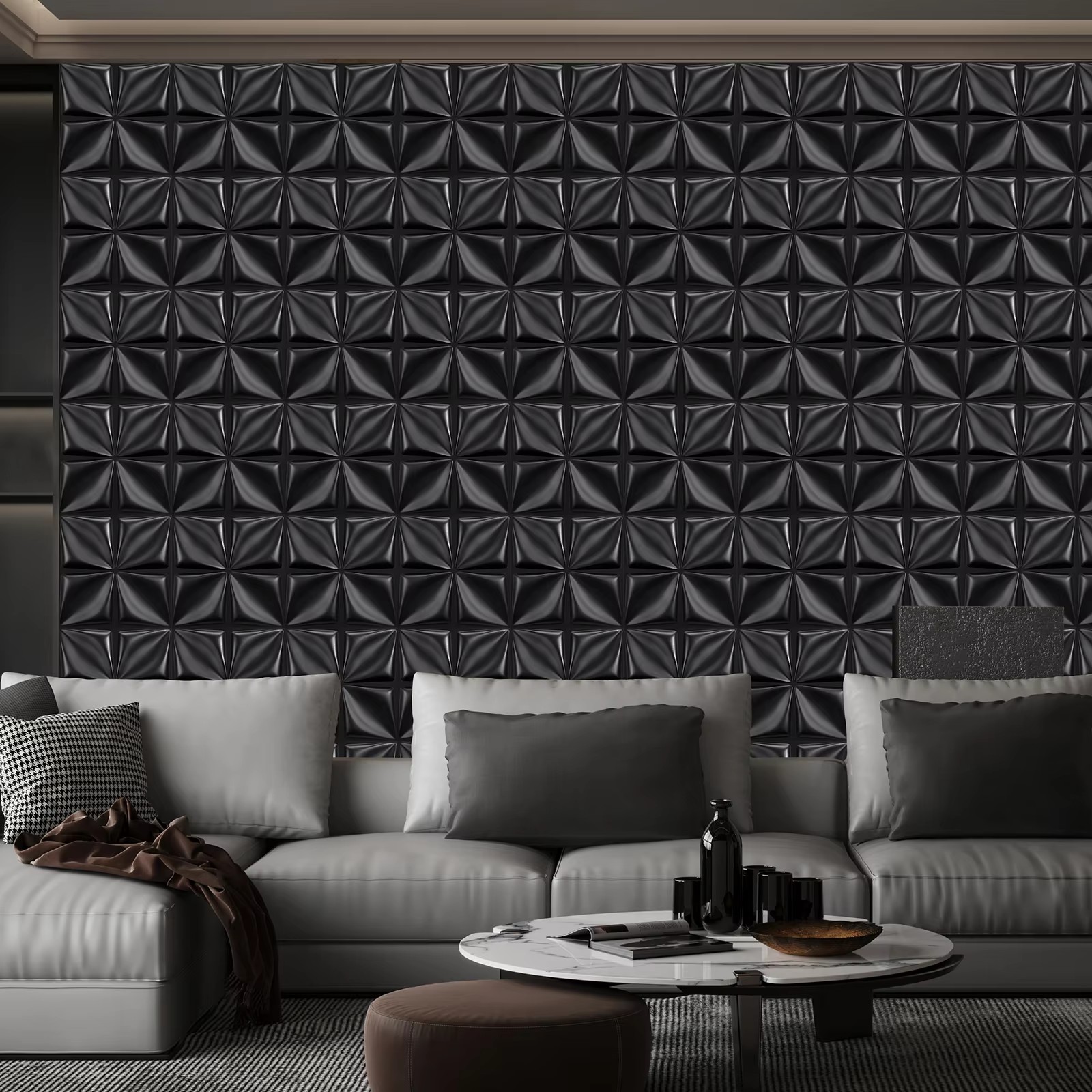 3D 벽 패널 PVC 꽃무늬 디자인 커버 1/12/20 - Interior Design With Wallpaper 리뷰 및 가격
