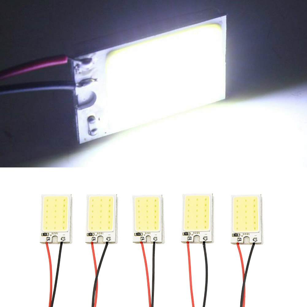 5pcs 화이트 COB 18 LED 칩 패널 자동차 인 - Interior Design Icon 리뷰 및 가격