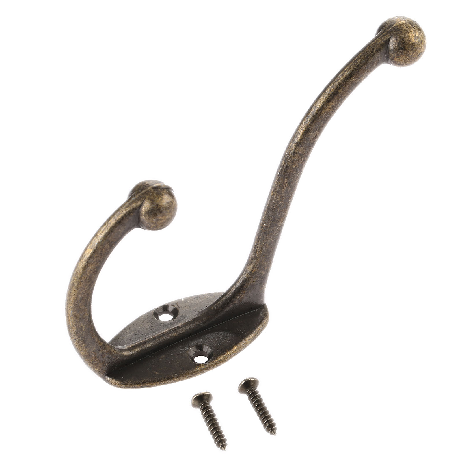 2Pcs 주방 욕실 빈티지 청동 단일 후크 금속 벽 마 - Antique Brass Hook 리뷰 및 가격